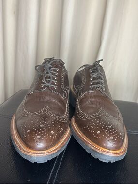D&G Brown Leather Wingtip Oxfords